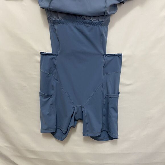 Popilush Blue Athletic Tennis Womens Dress Crisscross Back Built-In Shorts M NWT - Picture 8 of 13